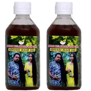 Adivasi original Natural Neelambari Herbal Hair Oil – 100ml Pack of 2 - Picture 1 of 4