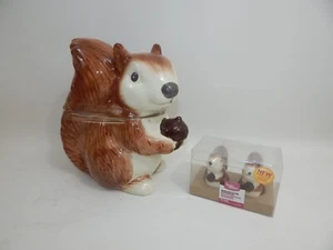 Neu Better Homes & Gardens Herbst Eichhörnchen Keksdose & Salz- & Pfefferstreuer - Bild 1 von 11