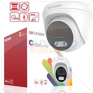 HIKVISION COMPATIBLE 5MP CCTV CAMERA COLORVU OUTDOOR 3K AUDIO BUILT-IN MIC 2.8MM - Picture 1 of 15
