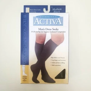 Activa 15-20 mmHg leichte Unterstützung Kompression Anzugsocken Farbe schwarz / Größe Medium - Bild 1 von 3