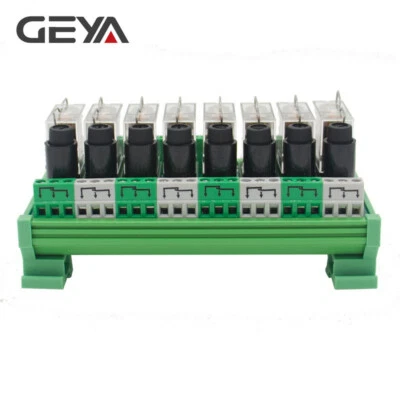 GEYA 12/24V 2-16 Channel Omron Relay Module & Fuse Protect PLC Controller SPDT - Image 1 of 4