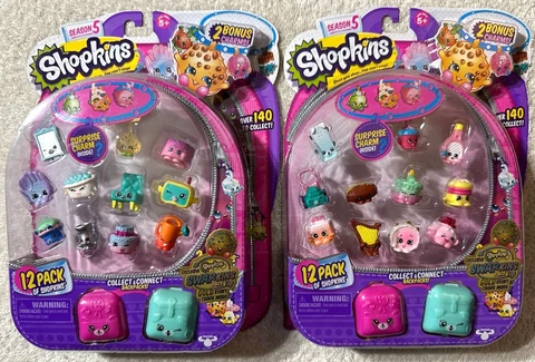 2x SHOPKINS SEASON 5 12 PACK LOOM FOR EXCLUSIVE SWAPKINS GOLD KOOKY COOKIE *NEW* Cover