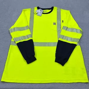 Carhartt Force FR High Vis Yellow 3XLT Long Sleeve Pocket TShirt 102905-323 READ - Picture 1 of 18