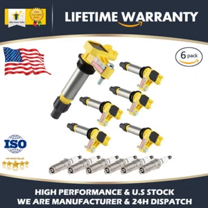 6x Ignition Coils + 6x Spark Plugs for 2010-2015 Chevrolet Traverse Camaro 3.6L - Picture 1 of 13