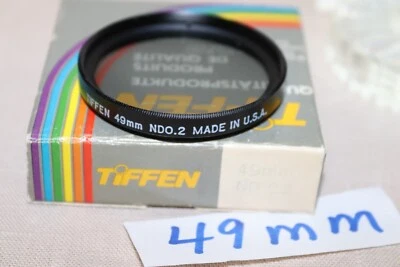 NEW Vtg TIFFEN 49mm ND0.2 Neutral Density FILTER USA 49mm Tiffen ND0.2  3/4 STOP - Image 1 of 4