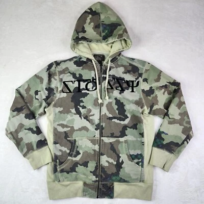 Подлинная куртка с капюшоном STUSSY Camo Outer Gear на молнии Размер Small - Изображение 1 из 4