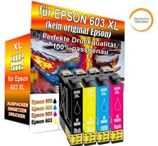 4x Tinten Patronen Drucker Patrone Black ProSerie für Epson 603XL XP3105 XP4100