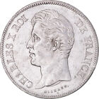 [#1043443] Coin, France, Charles X, 5 Francs, 1827, Lille, Rare In This Quality,