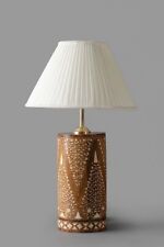 Handmade Bone Inlay Lamp Wood Lamp