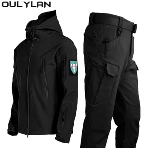 Oulylan Men's Tactical Waterproof Softshell Jacket for Outdoor Activities - Picture 1 of 48