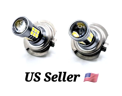 🌟 Ultra LED Headlight Bulbs Pair for Kawasaki Ninja ZX-6RR 2003-2006 ⬆️Visibili - Image 1 of 4