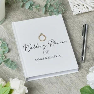 Personalised Wedding Planner Book Engagement Gift With Ring WPL-3 - Picture 1 of 5