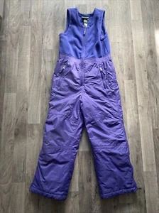 Vintage LL Bean Kids Size 8 Bib Overall Ski/Snow pants Purple 271278 - Picture 1 of 2