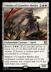 1x Eidolon of Countless Battles - NM - Wilds of Eldraine Commander SPARROW MAGIC - Picture 1 of 1