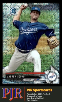 2017 Bowman Chrome #BCP83 Andrew Sopko Los Angeles Dodgers  Mega Box - Image 1 of 2
