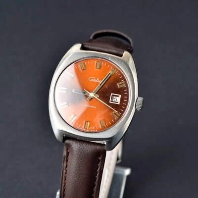 MINT Slava Day/Date USSR Watch. Serviced. Vintage Soviet Military - Image 1 of 4