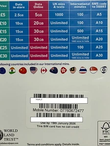 Official UK SIM Premium/Gold Memorable Easy Phone Number - Picture 1 of 1