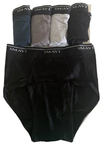 5 Pairs Briefs Underwear Multipack Cotton Men Soft Breathable Briefs  Size Small - Picture 1 of 4