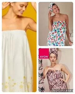 Avon towel, wrap and turban, various designs, various sizes, BNIP, FREE POSTAGE - Picture 1 of 15