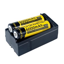 10PCS 3.7V 18650 Battery 6000mAh Rechargeable Li-Ion Battery + 2 X Charger USA  