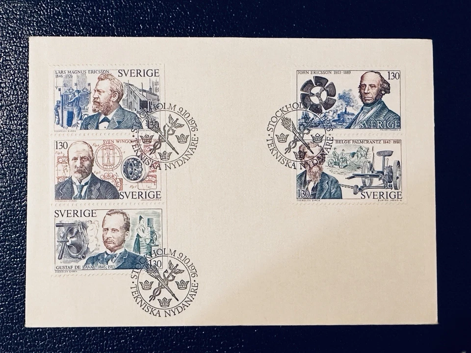 Sweden FDC 1976 technical Pioneers - Image 1 of 2