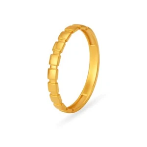 Solid 22K/18K Yellow Gold Certified Women And Girls Band Ring - Picture 1 of 4