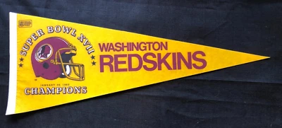 Moeda Washington Redskins Super Bowl XVII 1983 Champions VINTAGE TAMANHO COMPLETO - Imagem 1 de 3