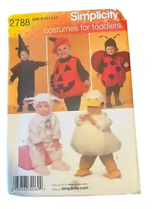 Simplicity Lamb Duck Ladybug JOL Witch Halloween 2788 Toddler 1/2-4 Uncut Z3 - Picture 1 of 3