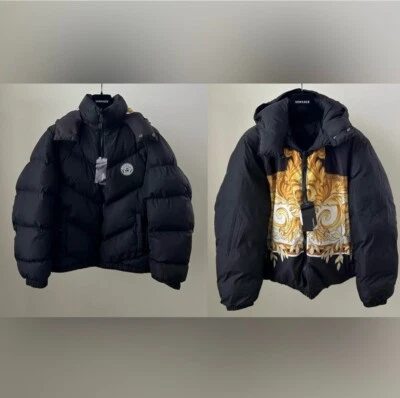 NUEVO CON ETIQUETAS Versace Hombre Chaqueta de Plumón Chaleco Reversible Talla/48 $2500 Foto 1 de 4