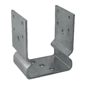 SUPPORTO STAFFA RIALZATA A U PORTA TRAVI LEGNO PILASTRO SOSPESO MM 60x70x130 651 - Foto 1 di 2