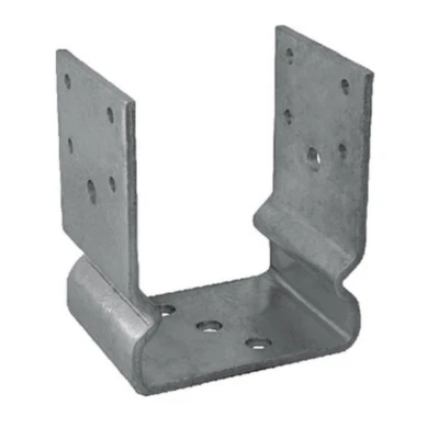 SUPPORTO STAFFA RIALZATA A U PORTA TRAVI LEGNO PILASTRO SOSPESO MM 60x70x130 651 - Immagine 1 di 2