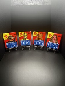 1983 Return Of The Jedi Series 2 Topps Sealed Card Packs Set Of 4 Star Wars