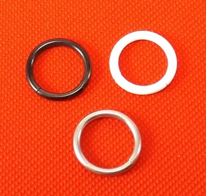 SEGMENTRING - SILBER, WEIß, SCHWARZ - 1,2mm o. 1,6mm - INKGRAFIX® - NEU - Picture 1 of 4