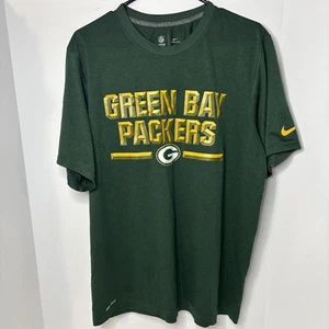 Nike Green Bay Packers NFL Football Dri-Fit Tee Shirt Men's Size L - Picture 1 of 6