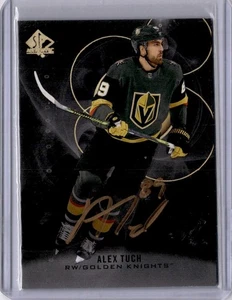 Alex Tuch Black Gold Ink Auto #43 2020-21 SP Authentic Vegas Golden Knights - Picture 1 of 2