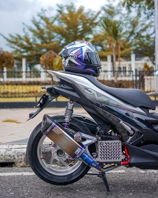 Yamaha Aerox 155 2021-2025 99 Racing Full System Endcape Carbon Tip - Image 1 of 4