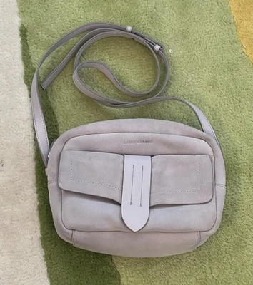 Bolso Bandolera Pequeño Lucky Brand Kaza en Cuero Gamuza Violeta Foto 1 de 4