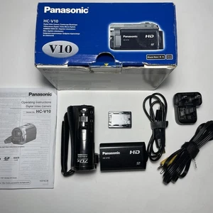 Panasonic HC-V10 Handheld HD Camcorder Tested Boxed + Charger, Battery, Guide - Picture 1 of 18