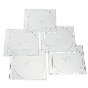 Verbatim CD DVD Blu-Ray Clear Slim Jewel Cases, 5.2 mm – 25 Pack - Picture 1 of 9