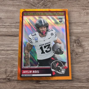 2025 Panini Score Jaylin Noel Rookie ORANGE /799 Houston Texans #68 RC WC - Bild 1 von 3