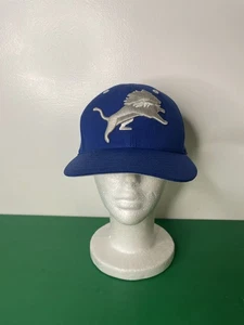 Detroit Lions Mitchell & Ness Wool Fitted Hat Size 7 3/8 - Picture 1 of 9