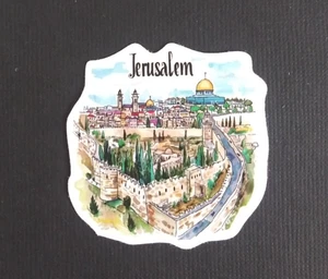 Adesivo Jerusalem World Travel Sites 1,78" x 1,75" (V) - Foto 1 di 2