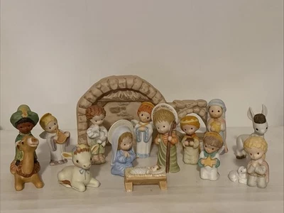 VTG Hallmark Cards 1980s The Nativity Collection 14 Piece Set Mary Hamilton - Image 1 of 4