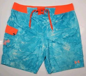 Bañador Under Armour Board Shorts Para Hombre 38 Azul Naranja HeatGear Calce Suelto - Imagen 1 de 9