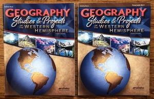 Abeka Geography Studies and Projects Western Hemisphere Activity Book With Key - Picture 1 of 23