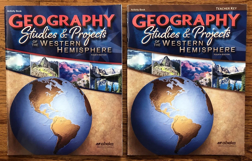 Abeka Geography Studies and Projects Western Hemisphere Activity Book With Key - Image 1 of 4