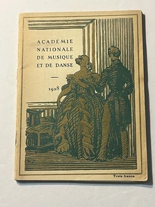 1928 Program Paris Academie Nationale de Music Opera Art Deco Faust Ex - Picture 1 of 9