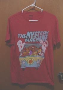 Camiseta Scooby-Doo Mystery Machine Distressed Unisex M Roja Look Camiseta - Imagen 1 de 4