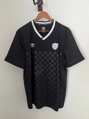 Umbro Soccer Jersey Checkerboard Black Short Sleeve Shirt Mens Size XL - Image 1 of 3