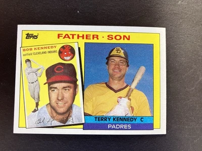 1985 TOPPS # 135 FATHER/SON CARD - BOB/TERRY KENNEDY - NM-MT - Image 1 of 2